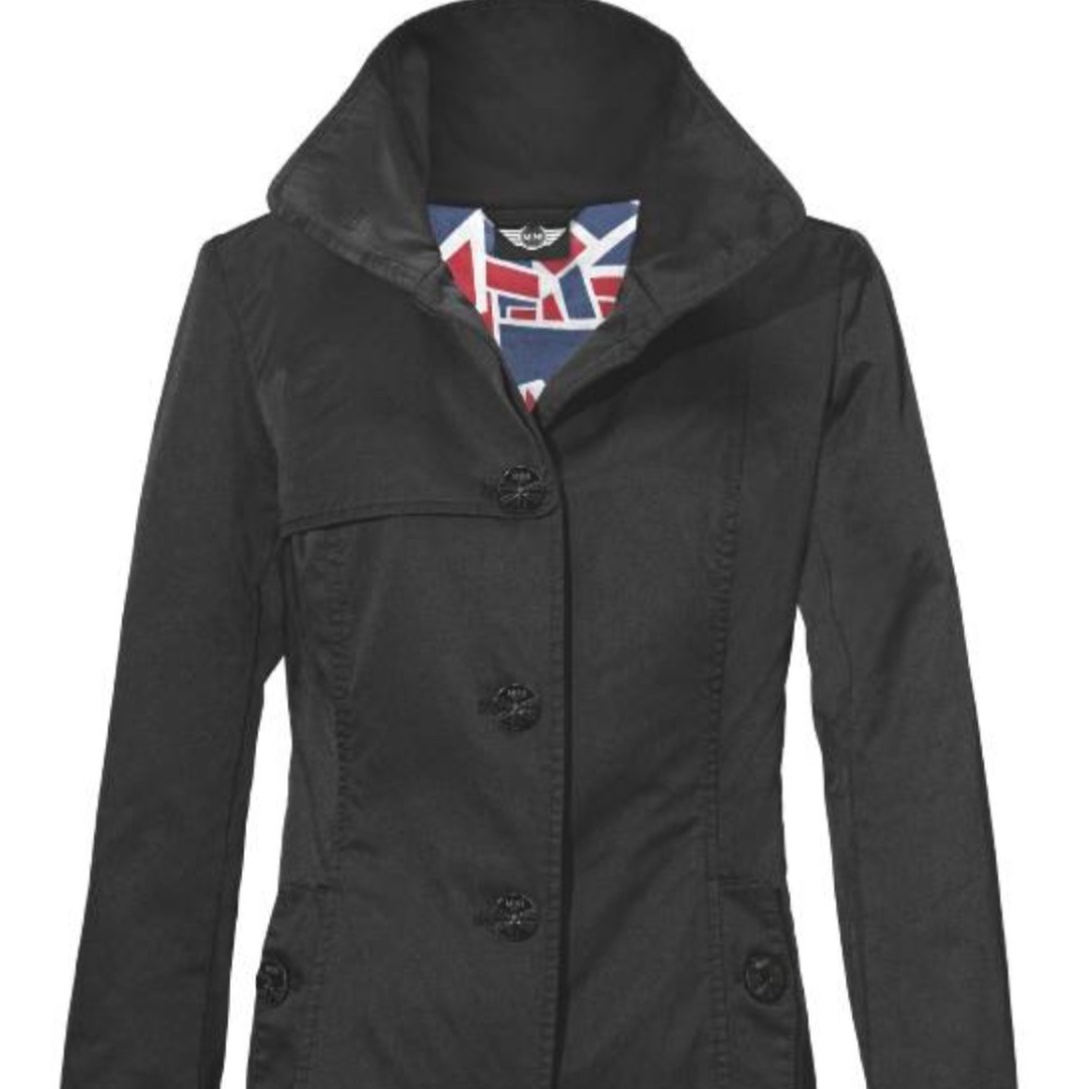 Men’s BMW Mini Cooper Trench Coat Jacket Sz M  excellent condition